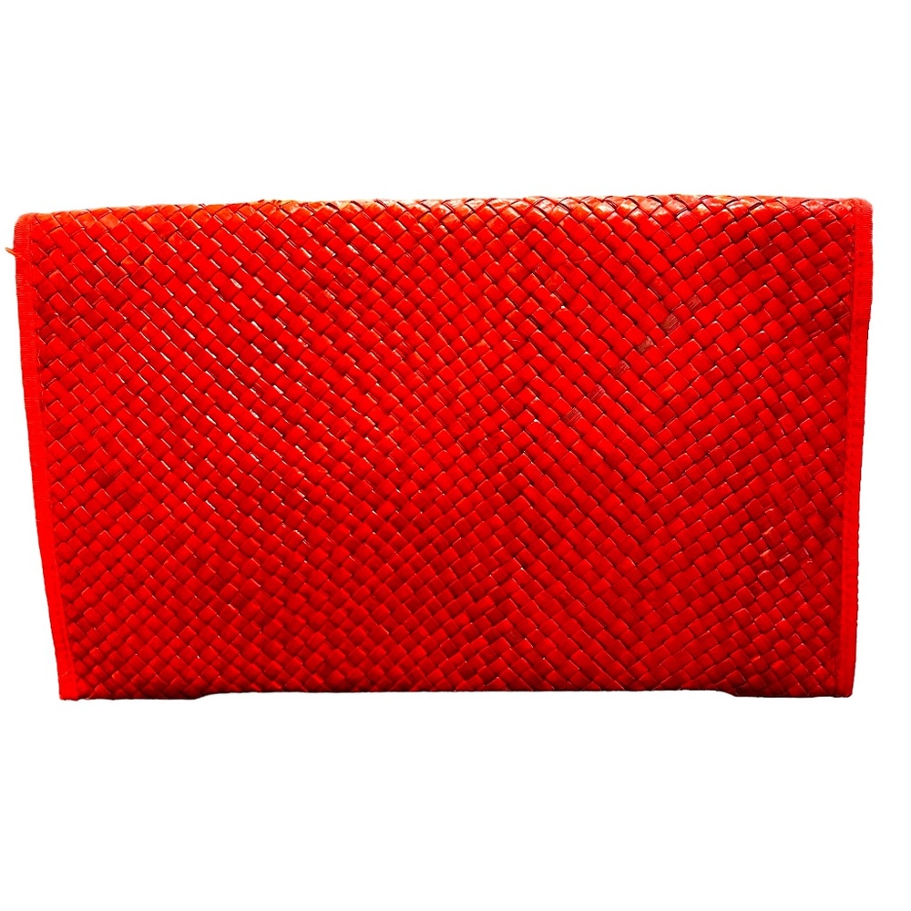 Vintage Italian straw clutch - Picture 2 of 4